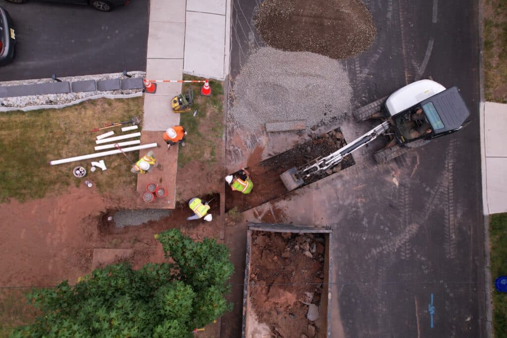 Sewer Line Replacement NJ Roadway Excavation